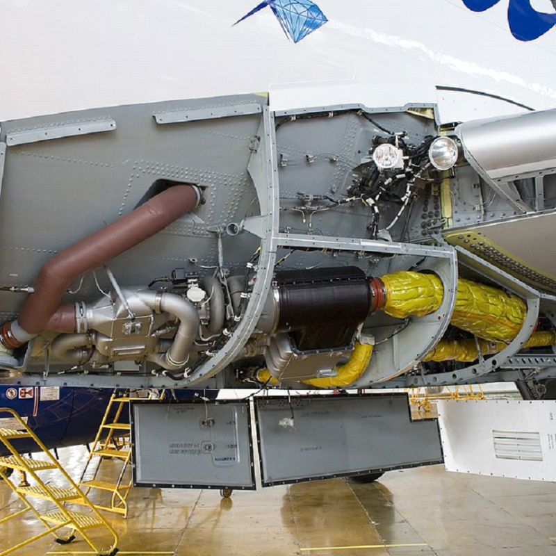 بخشی از سامانه چرخه تبرید هوای یک هواپیمای جت