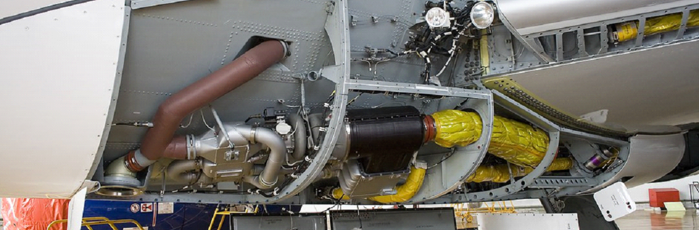 بخشی از سامانه چرخه تبرید هوای یک هواپیمای جت